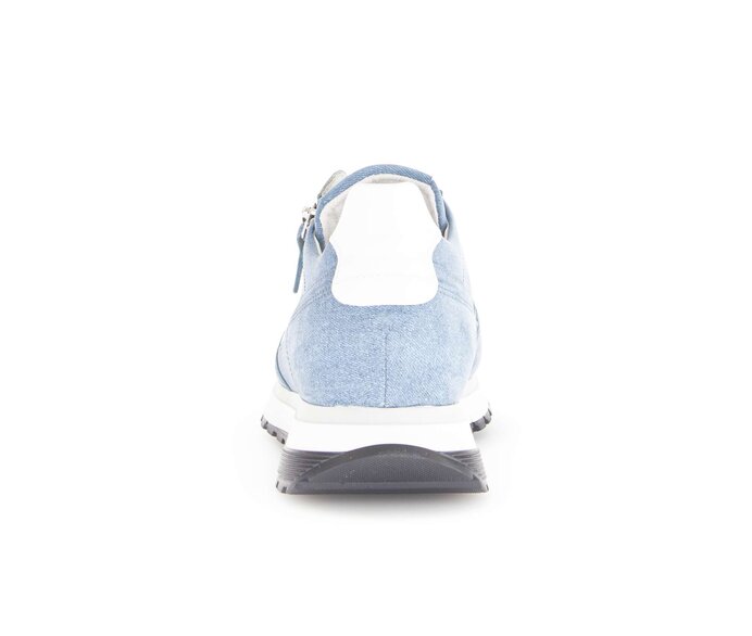Gabor Damen  Sneaker Low Blau - Materialmix Leder