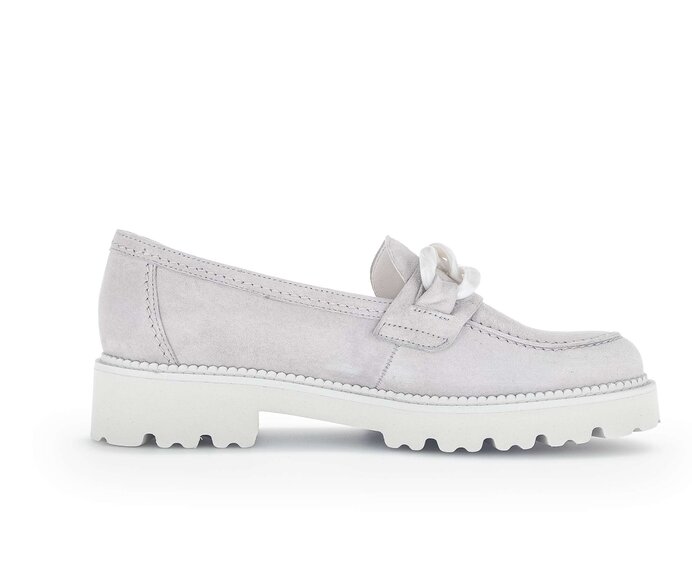 Gabor Damen  Loafer Grau - Rauleder