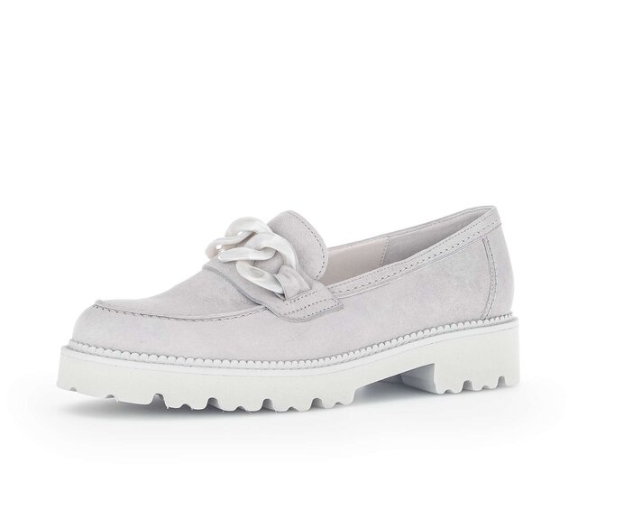 Gabor Damen  Loafer Grau - Rauleder