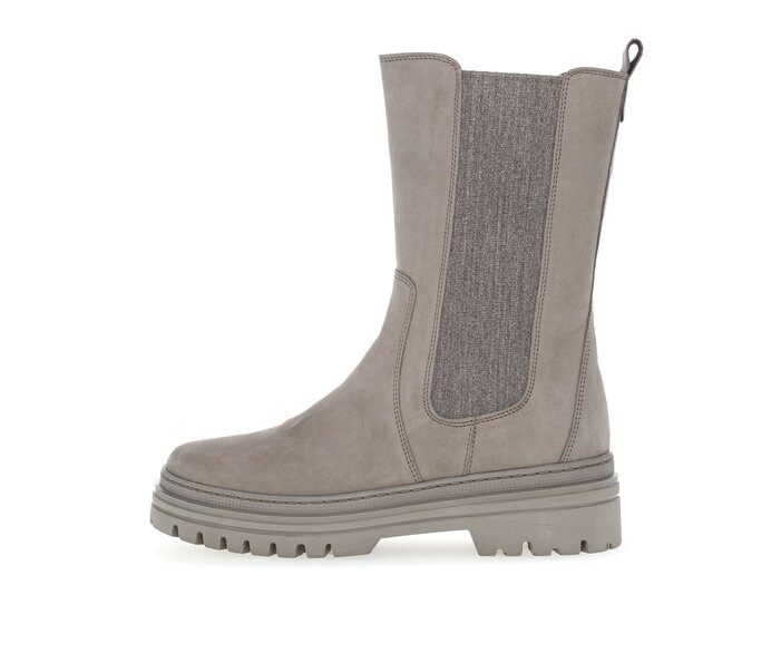 Gabor Damen Chelsea Boot Grau - Rauleder