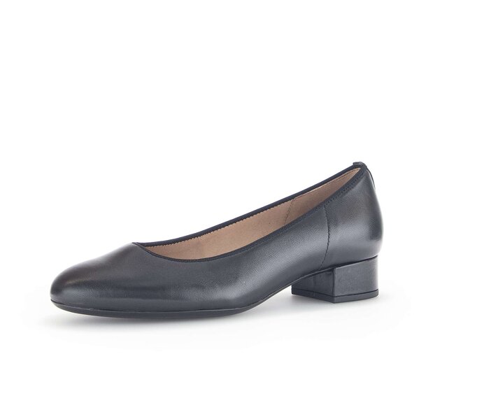 Gabor Damen  Eleganter Pumps Schwarz - Glattleder