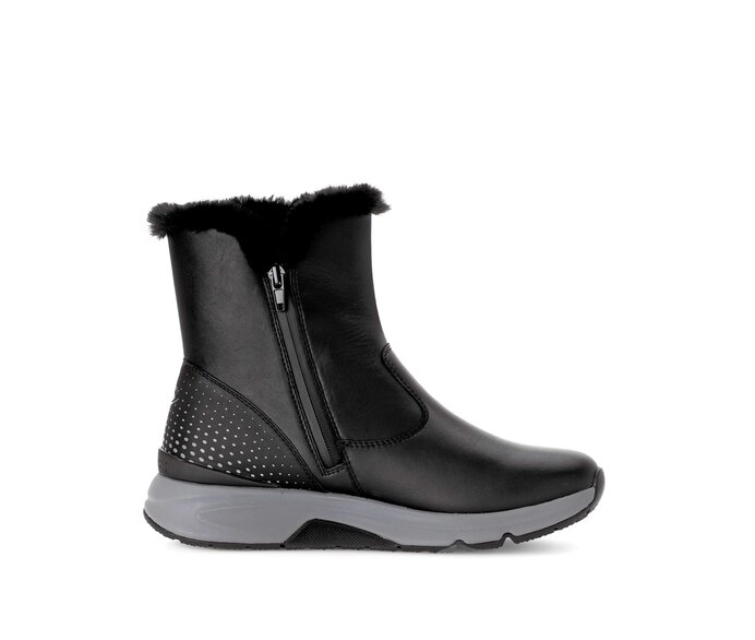 Gabor Damen  Winterstiefelette Schwarz - Glattleder