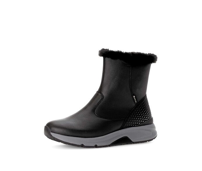 Gabor Damen  Winterstiefelette Schwarz - Glattleder