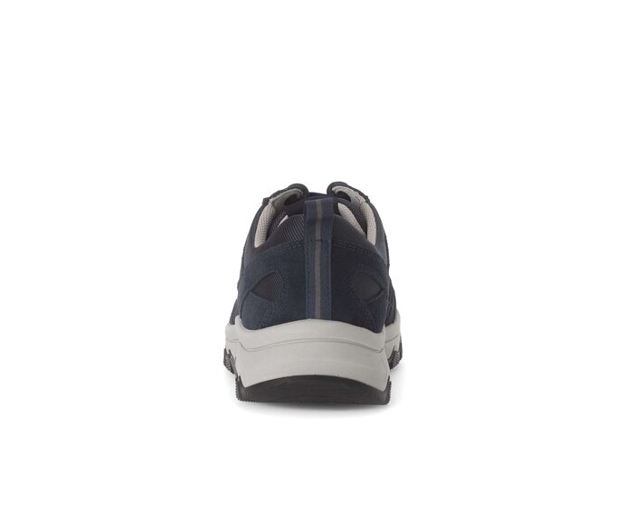 Gabor Herren Rollingsoft Sneaker Low Blau - Materialmix Leder/Textil