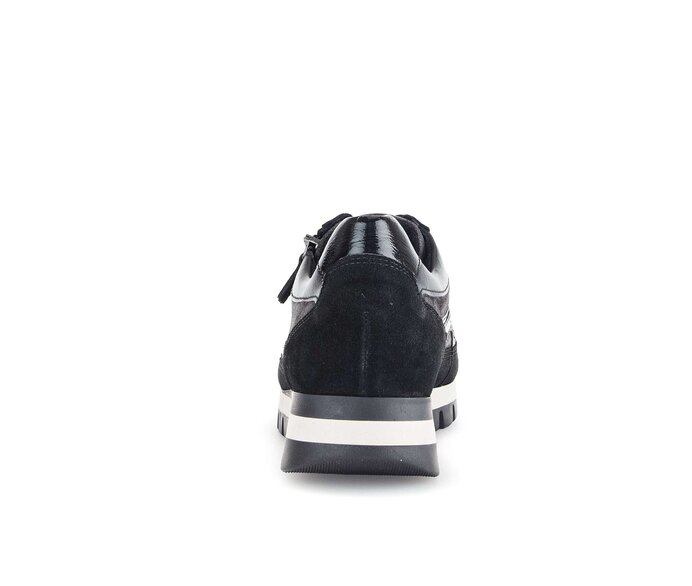 Gabor Damen  Sneaker Low Schwarz - Materialmix Leder