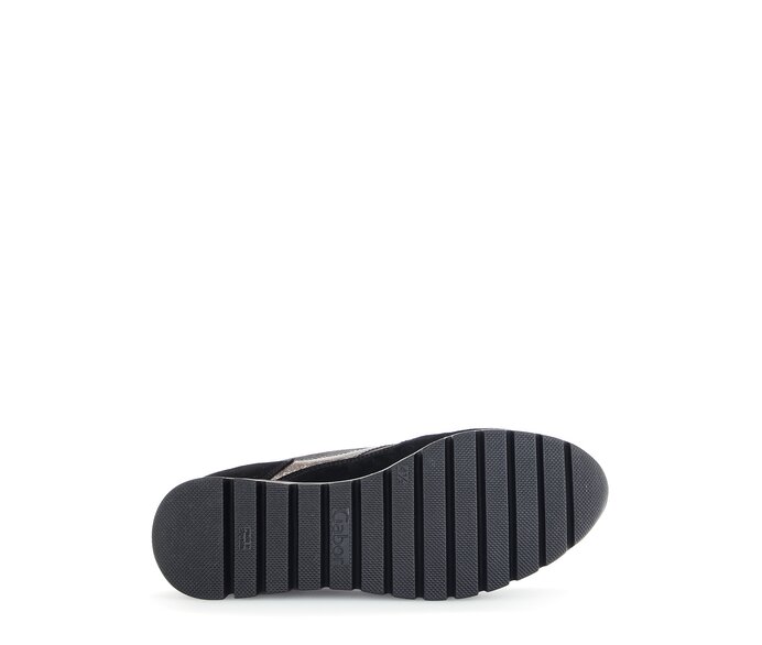 Gabor Damen  Sneaker Low Schwarz - Materialmix Leder