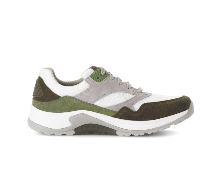 Gabor Herren Rollingsoft Sneaker Low Grün - Materialmix Leder/Textil