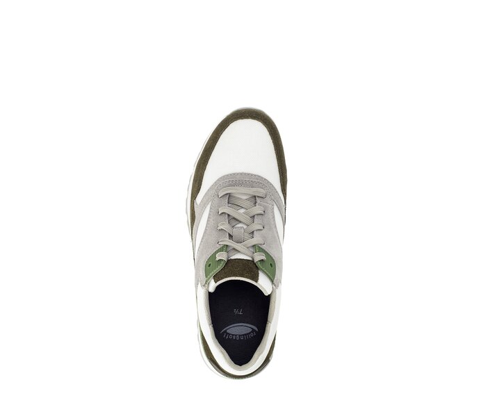 Gabor Herren Rollingsoft Sneaker Low Grün - Materialmix Leder/Textil