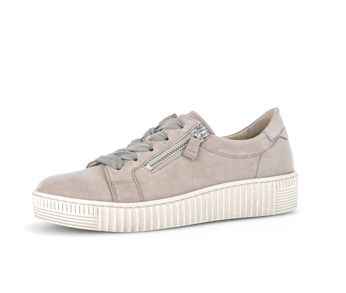 Gabor Damen  Sneaker Low Grau - Rauleder