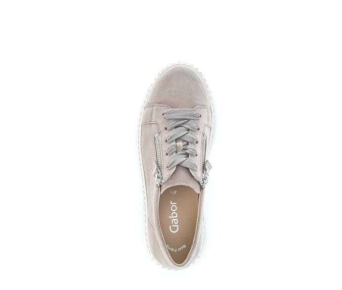 Gabor Damen  Sneaker Low Grau - Rauleder