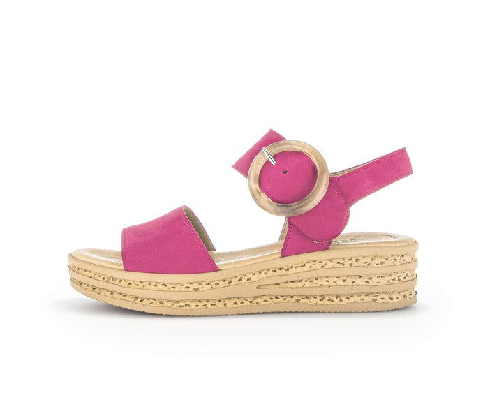 Gabor Damen Plateau Sandale Pink - Rauleder