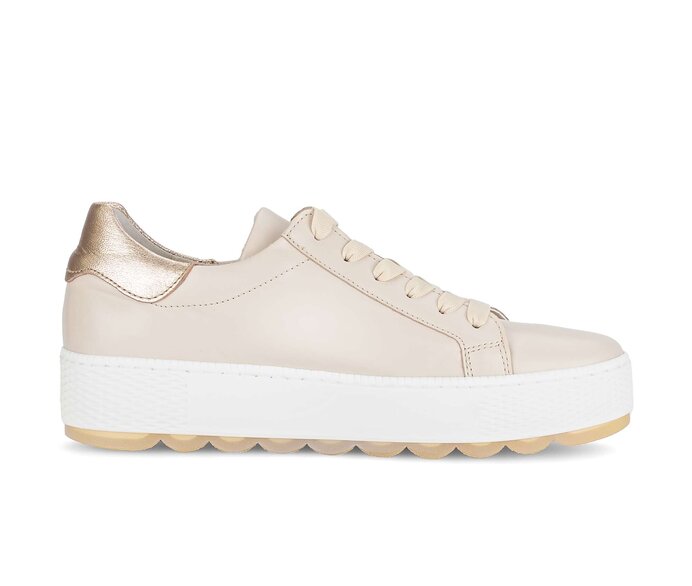 Gabor Damen  Sneaker Low Beige - Glattleder