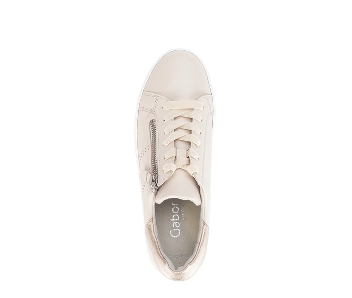 Gabor Damen  Sneaker Low Beige - Glattleder