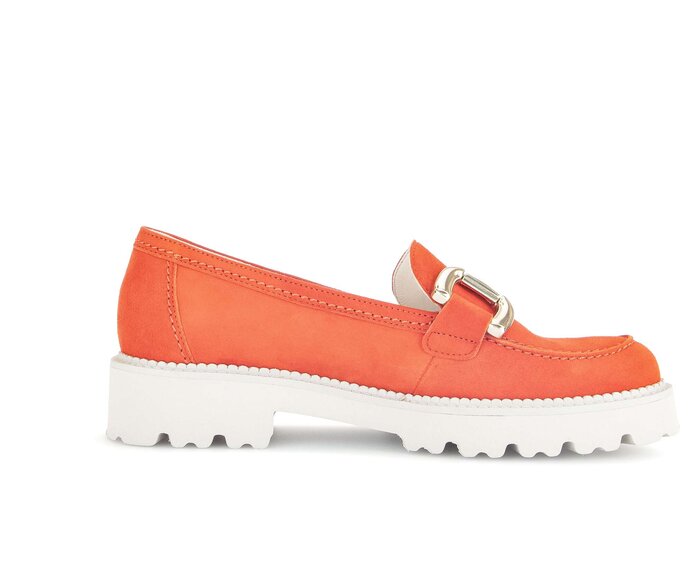 Gabor Damen  Loafer Orange - Rauleder