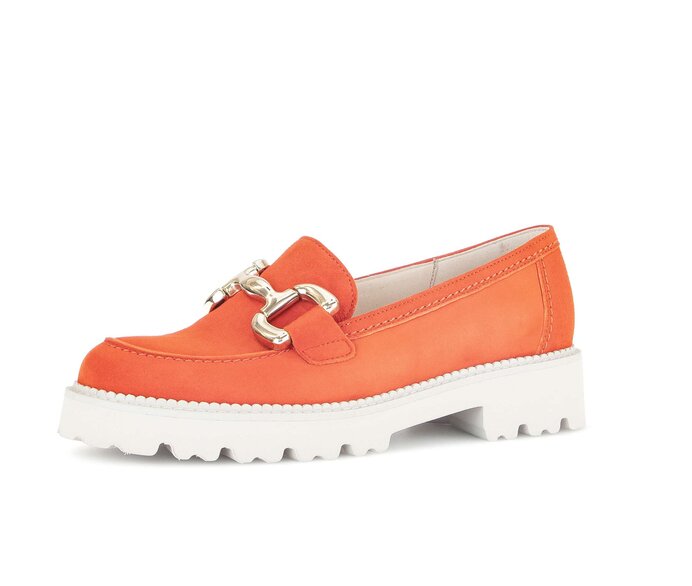 Gabor Damen  Loafer Orange - Rauleder