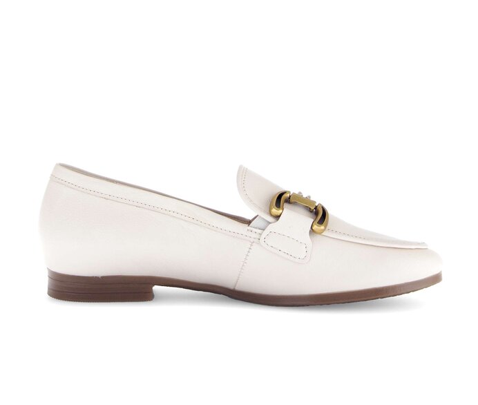 Gabor Damen  Slipper Creme - Glattleder