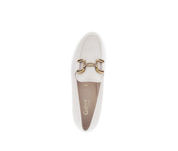 Gabor Damen  Slipper Creme - Glattleder