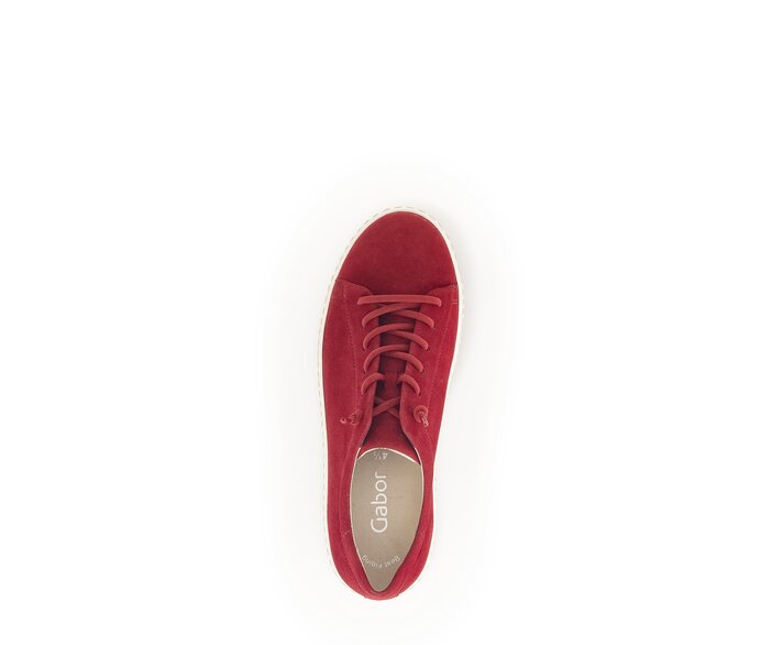 Gabor Damen  Sneaker Low Rot - Rauleder