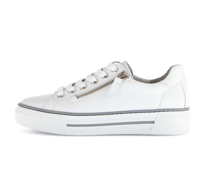 Gabor Damen Sneaker Low Weiß - Glattleder