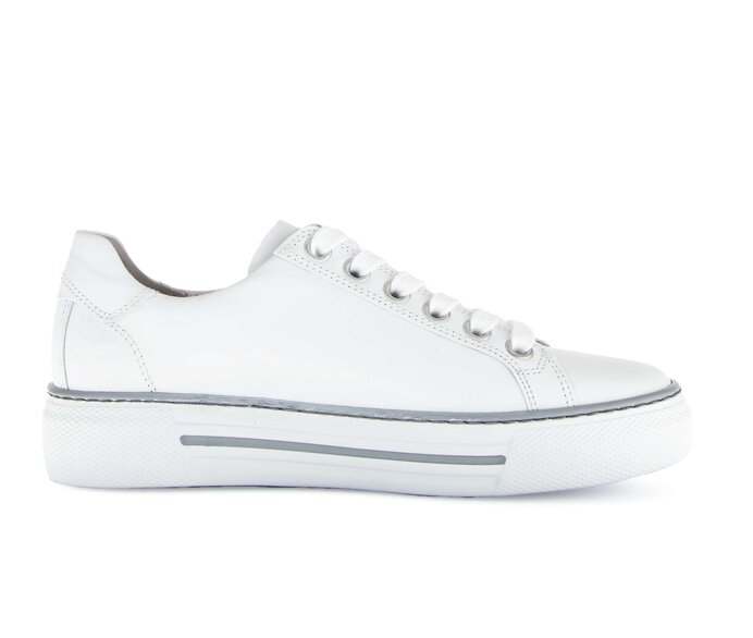 Gabor Damen  Sneaker Low Weiß - Glattleder