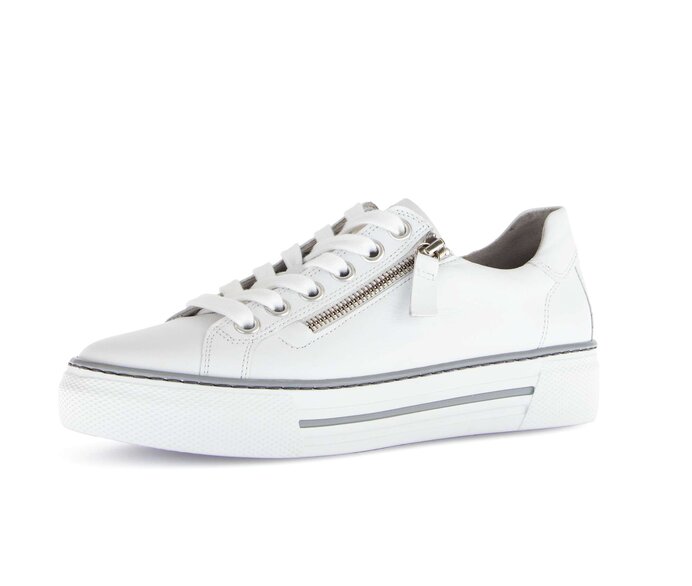 Gabor Damen  Sneaker Low Weiß - Glattleder