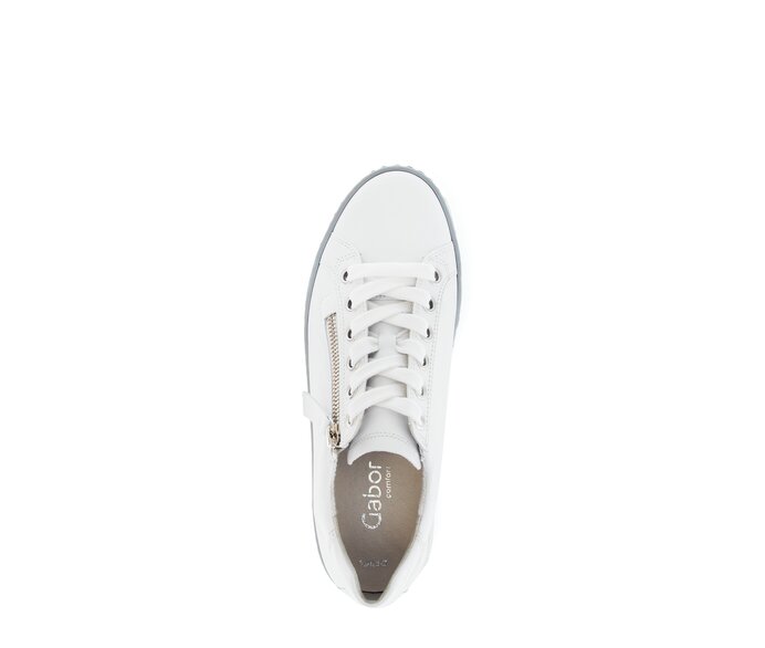Gabor Damen  Sneaker Low Weiß - Glattleder