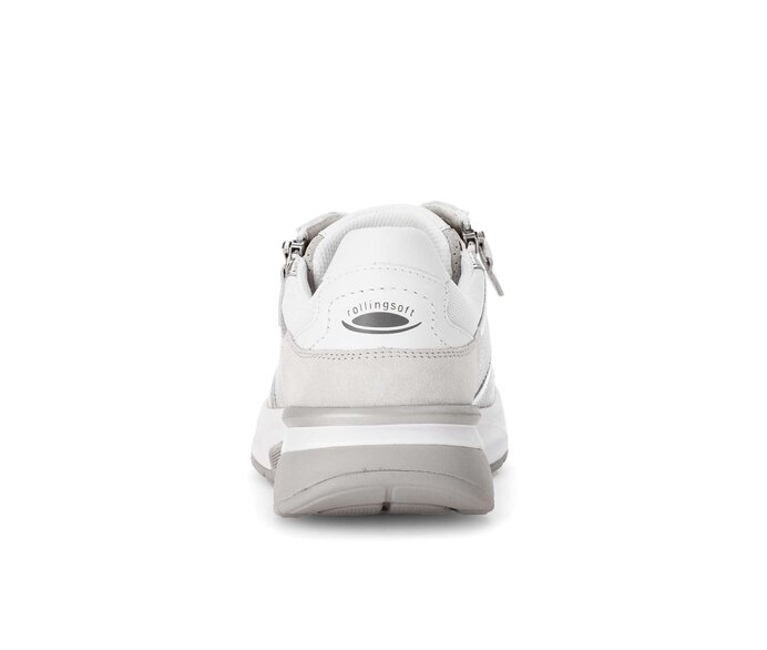 Gabor Damen  Sneaker Low Silber - Materialmix Leder/Lederimitat