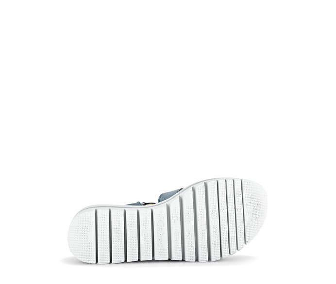 Gabor Damen  Plateau Sandale Blau - Rauleder
