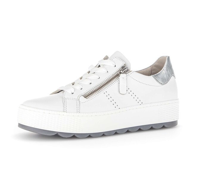 Gabor Damen  Sneaker Low Weiß - Glattleder