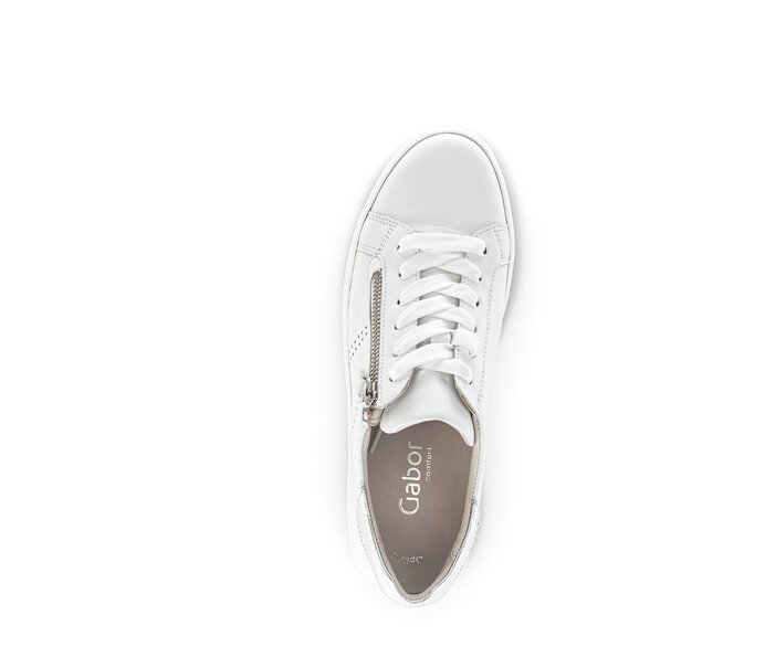 Gabor Damen  Sneaker Low Weiß - Glattleder