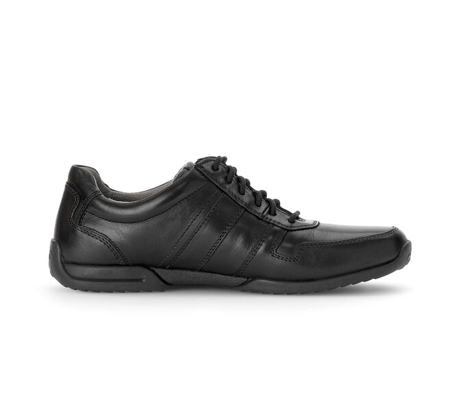Pius Gabor Herren Sneaker Low Schwarz - Glattleder