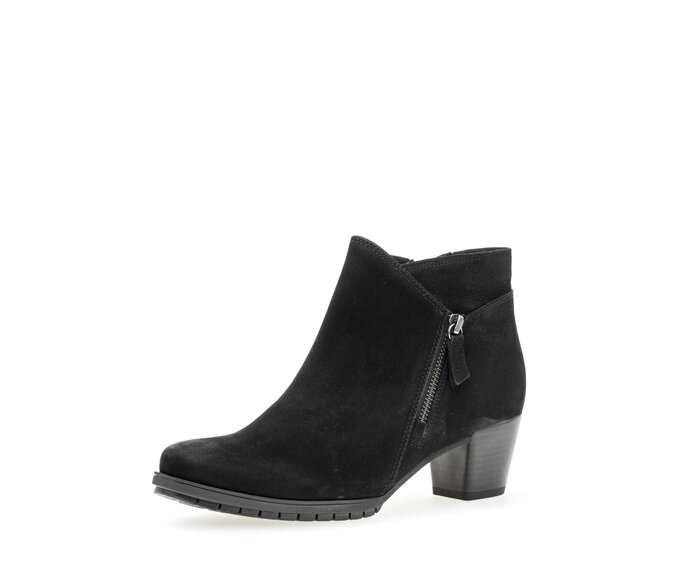 Gabor Damen  Ankle Boot Schwarz - Rauleder