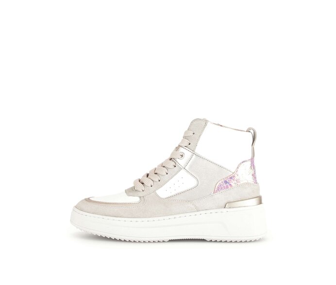 Gabor Damen Sneaker High Beige - Materialmix Leder/Lederimitat