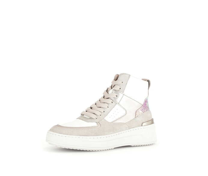 Gabor Damen  Sneaker High Beige - Materialmix Leder/Lederimitat