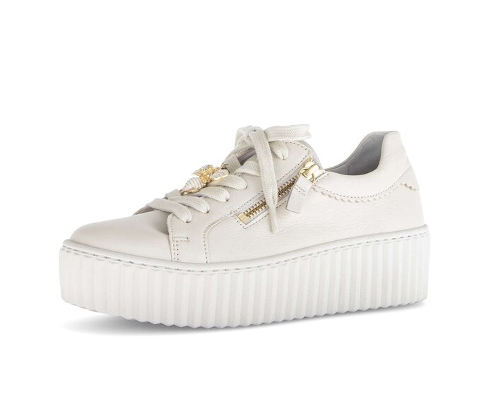 Gabor Damen  Sneaker Low Beige - Glattleder