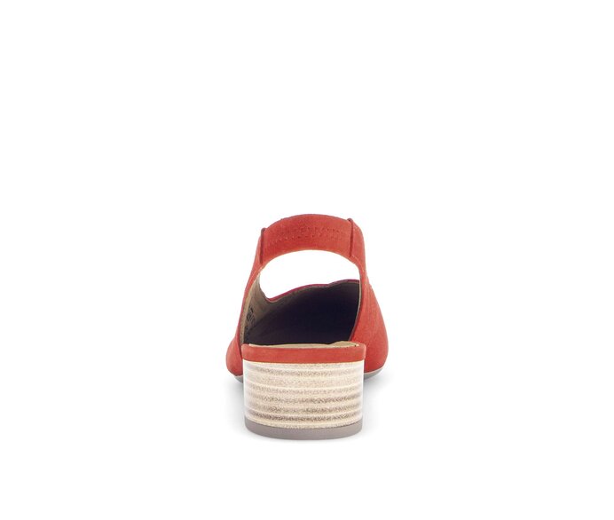 Gabor Damen  Slingpumps Rot - Rauleder