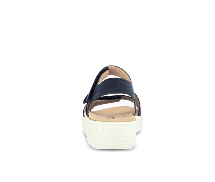 Gabor Damen  Plateau Sandale Blau - Rauleder