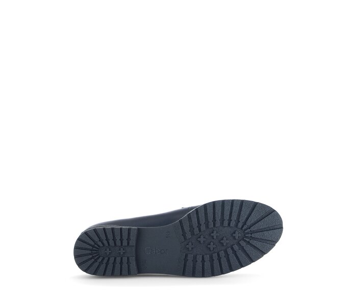 Gabor Damen  Slipper Blau - Materialmix Leder