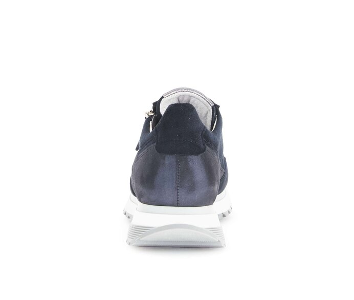 Gabor Damen  Sneaker Low Blau - Materialmix Leder