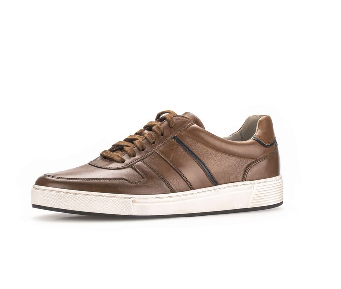 Pius Gabor Herren Sneaker Low Braun - Glattleder