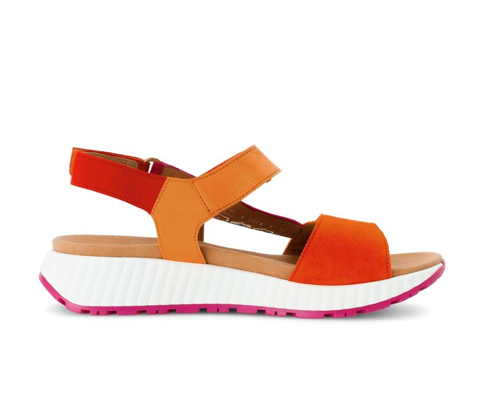 Gabor Damen  Riemchensandale Multicolour - Materialmix Leder