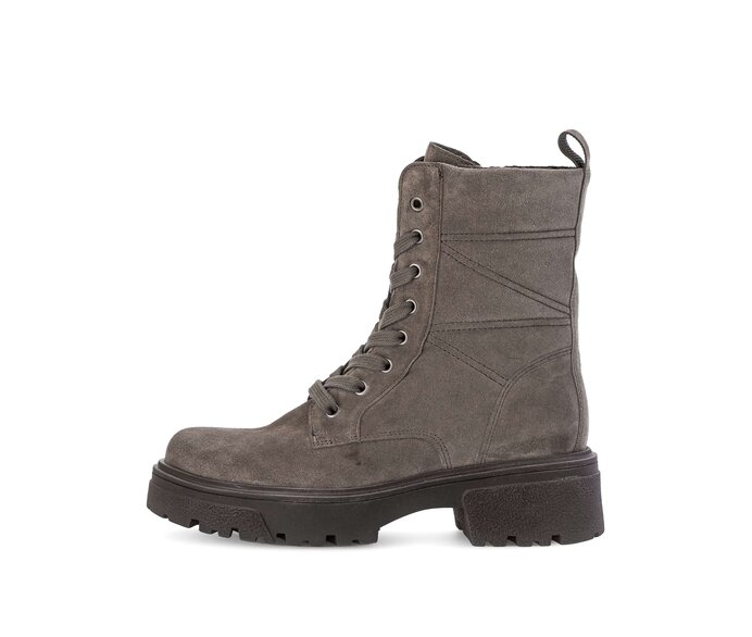Gabor Damen Schnürstiefelette Braun - Rauleder
