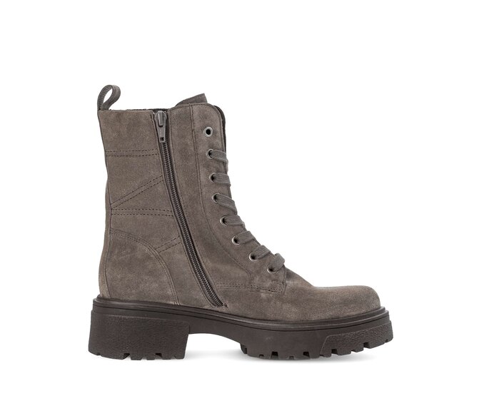 Gabor Damen  Schnürstiefelette Braun - Rauleder