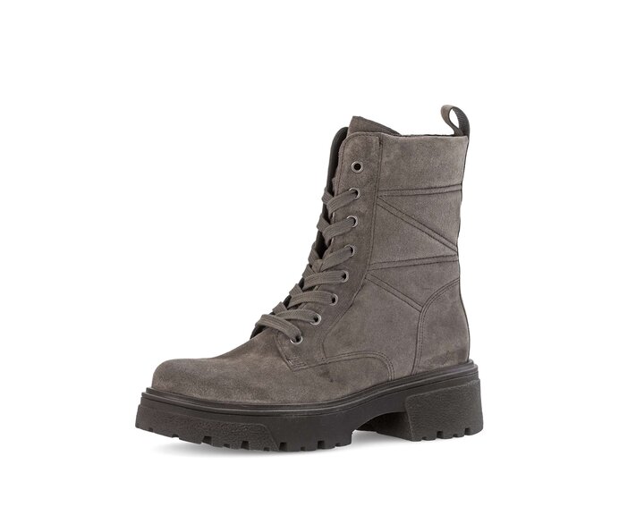 Gabor Damen  Schnürstiefelette Braun - Rauleder