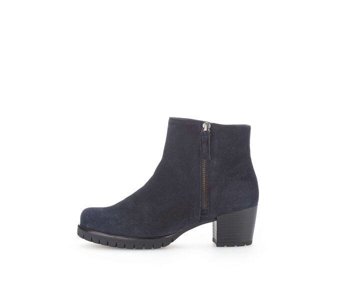 Gabor Damen Sportliche Stiefelette Blau - Rauleder
