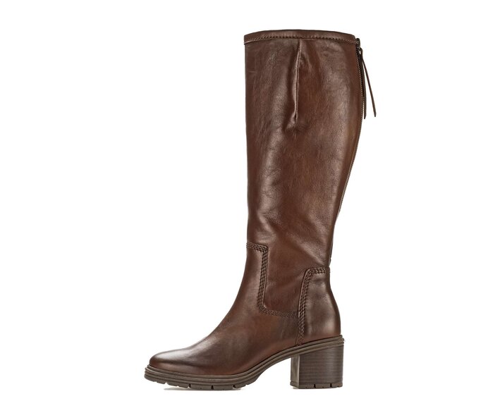 Gabor Damen Sportlicher Stiefel Braun - Glattleder