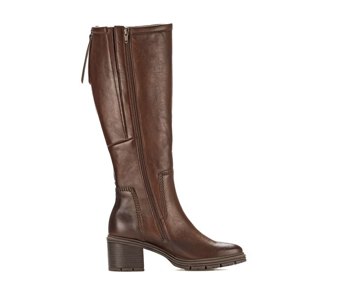 Gabor Damen  Sportlicher Stiefel Braun - Glattleder