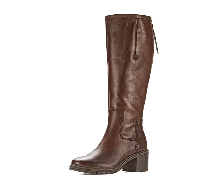 Gabor Damen  Sportlicher Stiefel Braun - Glattleder