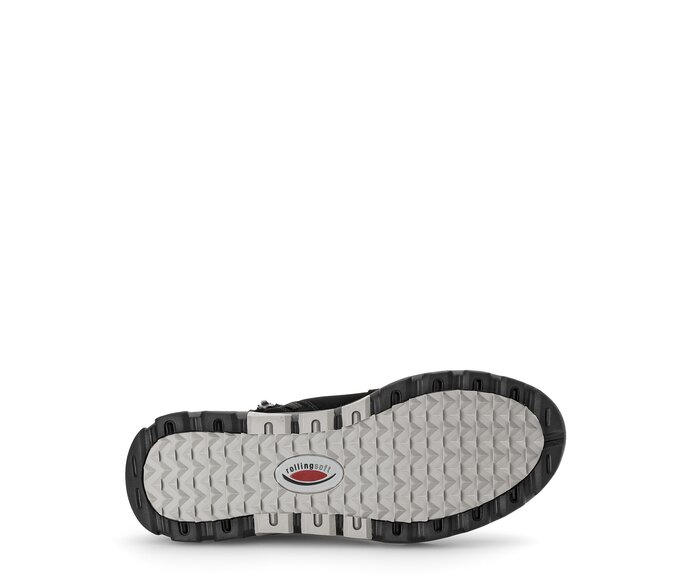 Gabor Damen  Sportliche Stiefelette Schwarz - Rauleder