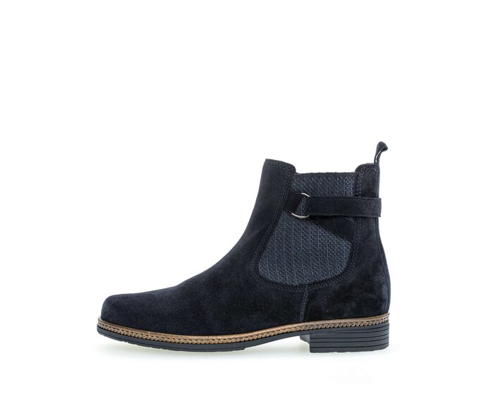 Gabor Damen Chelsea Boot Blau - Rauleder